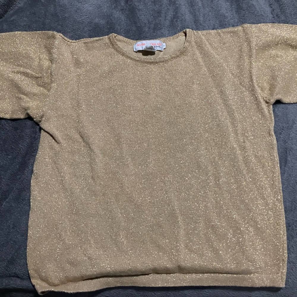 Sparkly gold top